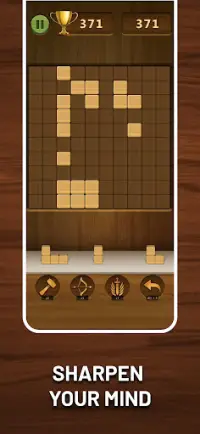 Wood QBlock: Puzzle Sudoku Fun Screen Shot 1