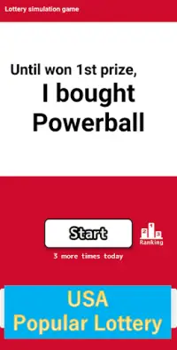 Until won 1st prize, I bought Powerball[Simulator] Screen Shot 0