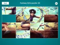 Fantasy Girls Sliding Jigsaw Screen Shot 1