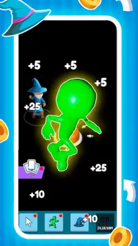 Green button: Trò chơi clicker Screen Shot 1