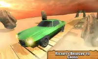 Vintage Car Impossible Driving - Cross 3D Bridge Screen Shot 0