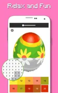 Цвет пасхального яйца по номеру - пиксель Screen Shot 5