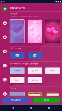 Pink Hearts Live Wallpaper Screen Shot 0