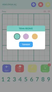 Renk Sudoku - Ücretsiz Sudoku Bulmaca Oyunu Oyna Screen Shot 2