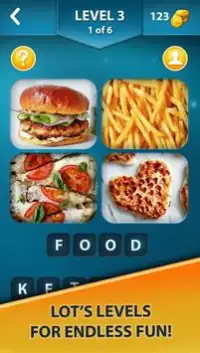 Quiz of 4 pics 1 word Screen Shot 1