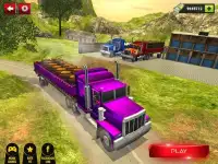 ऑफ रोड कार्गो ट्रेलर ट्रक चालक: हिल ड्राइविंग Screen Shot 11
