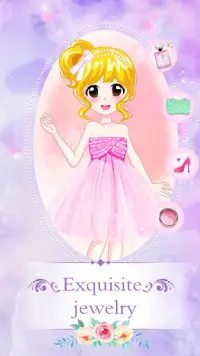Sweetheart Princess Dress Up - fun game for girls Screen Shot 1