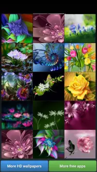 Wallpaper Bunga-bunga 3D Screen Shot 1