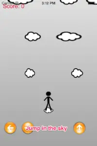 Brave Stickman Sport Sky Climb Screen Shot 0