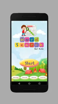 Kids Picture Word Search Game Screen Shot 0