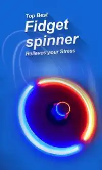 Fidget spinner simulador neón resplandor Screen Shot 2