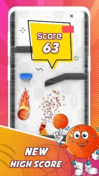 Dunk Ball: Shot The Hoop Basketball Hit Screen Shot 2