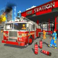 petugas pemadam kebakaran truk simulator...!!