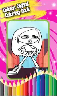 Coloring Book - Titans Go Fan Screen Shot 2