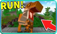 Raptors Dinosaur Craft Mod for Minecraft PE Screen Shot 2
