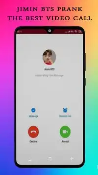Fake Video Calls with Jimin BTS - Prank Screen Shot 1