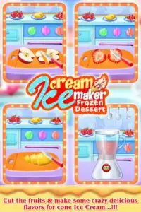 Ice Cream Cone Maker Desserts surgelés-Jeux de cui Screen Shot 6