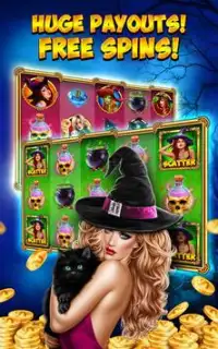 Casino Slots Night of Witches Screen Shot 1