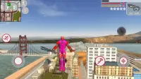 Super Iron Rope Hero City Fighting Gangstar Crime Screen Shot 0