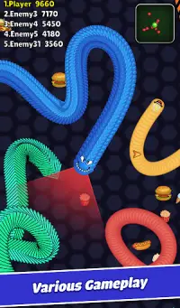 Worm io: Slither Snake Arena Screen Shot 2