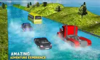 Floating Water Coach Bus Traffic Race Screen Shot 2