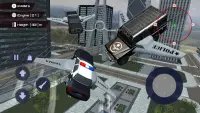 Inseguimento della polizia in auto volante 3D Screen Shot 1