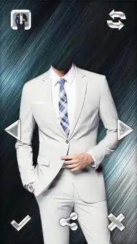 スタイリッシュな男性のスーツのフォトエディタ Screen Shot 0