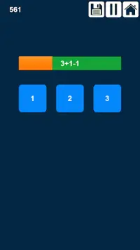 1   2 = 3: permainan matematik Screen Shot 0