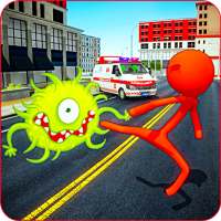 Stickman Rescue Patient: Game ambulans 2020