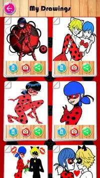 Miraculous ladybug and cat noir coloring world Screen Shot 7