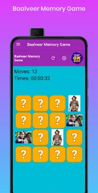 Baalveer Memory Game Screen Shot 2