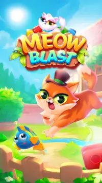 Meow Blast - Pop Cat Bulmaca Eşleştirme Oyunu Screen Shot 3
