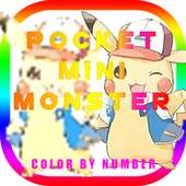 Pocket Mini Monster - Color by Number