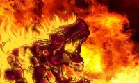 Fire Tyrannosaurus - Dino Robot : Dinosaur Game Screen Shot 0