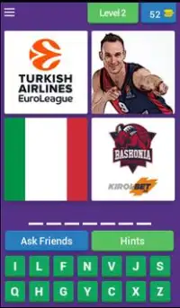 Euroleague Basketball Players Guess the Names Game Screen Shot 2