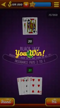 Blackjack 21 HD Screen Shot 3