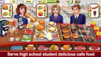 High School Café Girl: Burger Serving Cooking Game Screen Shot 6