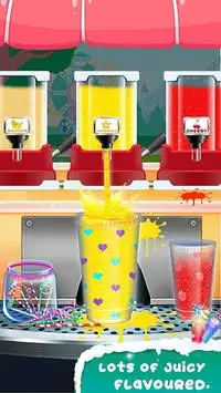 Rainbow Frozen Slushy Maker: Ice Candy Slush Maker Screen Shot 1