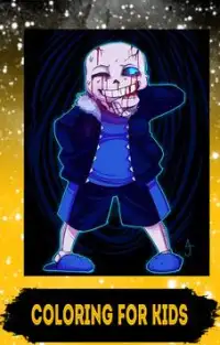 coloring underttal sans for fans Screen Shot 3