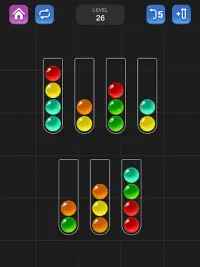 볼 정렬 퍼즐 게임 - 재미있는 색상 정렬 게임 Screen Shot 7