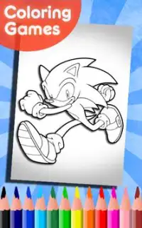 How To Color sonic the hedgehog (game for kids) Screen Shot 0