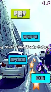 Racing  Moto Bike Stunts Subway 2018 Screen Shot 0
