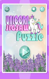 Unicorn jigsaw puzzle game for kids Screen Shot 0