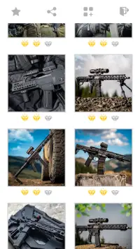 武器パズル：銃を備えた無料のスマートモザイク Screen Shot 2