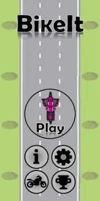 BikeIt - Retro Racing Game Screen Shot 0