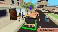 City Toon Bus Driving Game 2019 - bus simulator Screen Shot 1