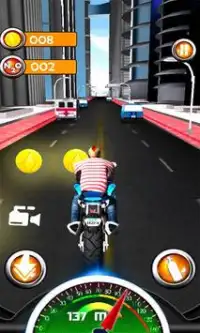stad snelweg 3d motorfiets race Screen Shot 4