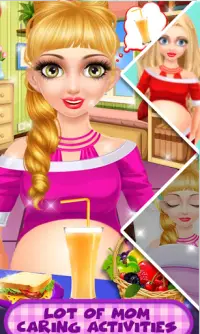 الأم الحامل وحديثي الولادة لعبة رعاية الطفل التوأم Screen Shot 3