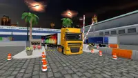 รถบรรทุกขนาดใหญ่ที่จอดรถบรรทุกจำลอง 3D 🚚 Screen Shot 9