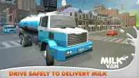 Milk Delivery Transport Truck Screen Shot 1